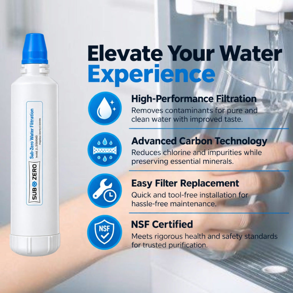 Sub Zero 4204490 Water Filter & 7007067 Air Purification Cartridge Combo Pack